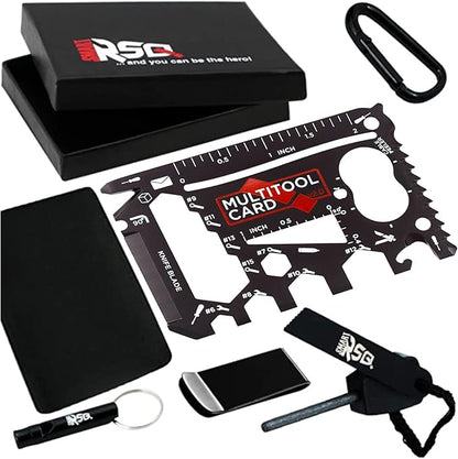 37-in-1 Credit Card Multitool Black Set Men's Gifts for Birthday. Wallet Credit Card Size Multi Tool Gift. Wallet Tool Card All Purpose Tool Gifts for Dad. Cool Tool Gifts For Men Who Want Nothing