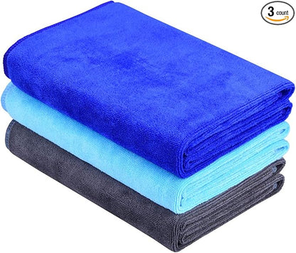 Gyms Towels for Men & Women Microfiber Exercise Fitness Home Absorbent Sweat Yoga Towels Sports Towels Soft Fast Drying 16inch x32inch 3-pack