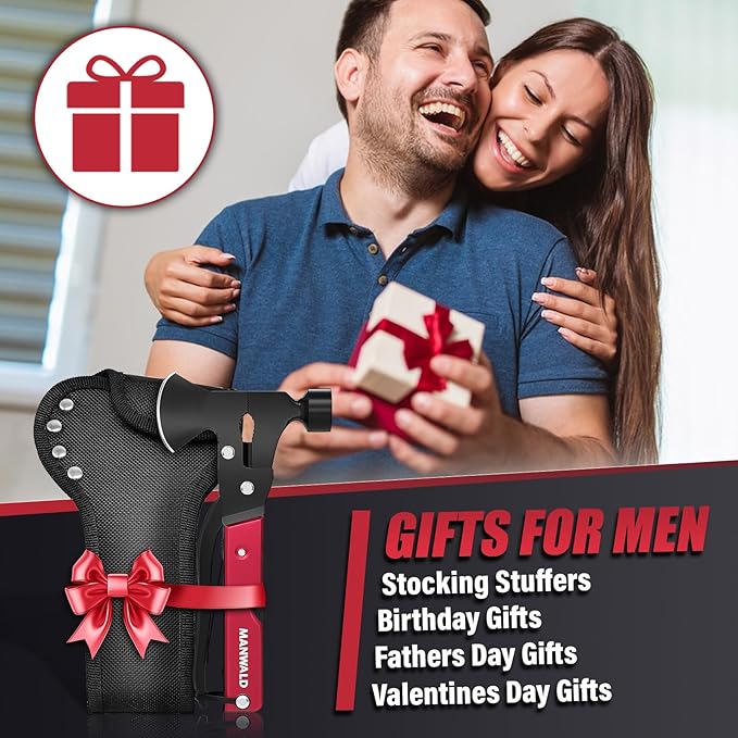 15 in 1 Multitool Axe Hatchet, Gifts for Men, Camping Accessories Survival Gear, Multi Tool Gifts for Camping Hiking Survival, Cool Gadgets Christmas Gifts for Men, Dad, Husband