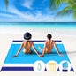 BYDOLL Beach Blanket Waterproof Sandproof 78''×81'' 1-7 Adults Oversized Lightweight Large Picnic Mat Waterproof Sandproof Blanket for Beach