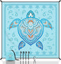 Beach Blanket Waterproof Sandproof, 79" x 83" Extra Large Sand Free Quick Drying Beach Mat, Compact Outdoor Picnic Mat for Travel, Hiking, Camping (Blue Sea Turtle)