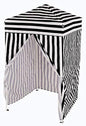 Impact 4'x4' Pop up Changing Dressing Room, Black and White