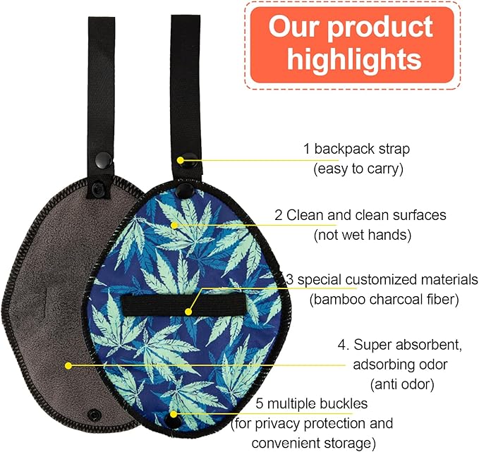 Pee Cloth for Women Hiking,Camping,Pee Rag Women Hiking Female Urination Device Washable Reusable Camping Toilet Paper, Hygienic Female Urinal Solution for Women Camping Accessories