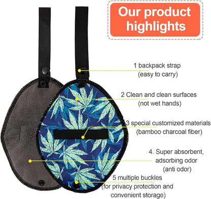 Pee Cloth for Women Hiking,Camping,Pee Rag Women Hiking Female Urination Device Washable Reusable Camping Toilet Paper, Hygienic Female Urinal Solution for Women Camping Accessories