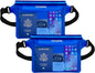 2-Pack Waterproof Fanny Pack, Phone Pouch with Waist Strap, 9x6.7 Inch Dry Bag for Phone, Cash, and Valuables – for Swimming, Kayaking, Boating, Snorkeling, and Water Sports (2, Blue + Blue)