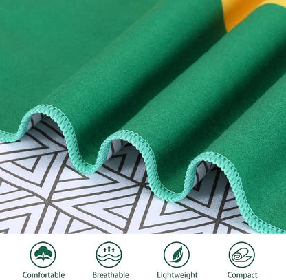 2 Packs Microfiber Oversized Lightweight Thin Beach Towel Compact Sandproof Quick Dry Clearance Towels Extra Large Sand Free Pool Essentials Accessories Women Men Adults Gifts Coconut Tree Pineapple