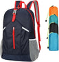 25L Hiking-Backpack Foldable-Sports Daypack-Camping Collapsible Bag Water Resistant Lightweight Travel Men Women (Dark Blue)