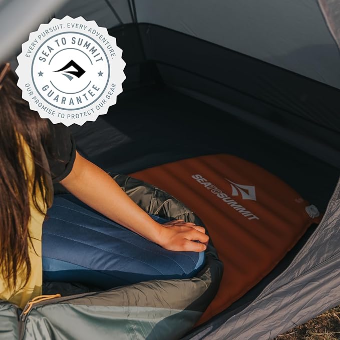 Sea to Summit Pursuit Self-Inflating Sleeping Mat for Camping and Backpacking, Tapered - Large (78 x 25 x 2 inches)
