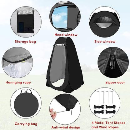 Pop Up Privacy Tent Shower Tent Changing Tent Portable Outdoor Camping Bathroom Toilet Tent Changing Dressing Room Privacy Shelters Room for Hiking and Beach Sun Shelter Picnic Fishing- Waterproof