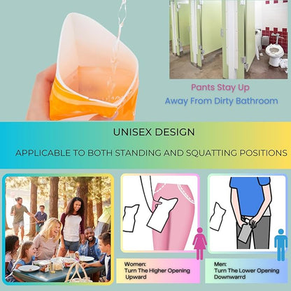 Urine Bag Pee Bag,12/24 Packs 700ML Disposable Urinal Bag for Travel, Emergency Portable Pee Bag and Vomit Bags, Toilet Bag for Camping, Traffic Jams, Pregnant, Patient, Kids
