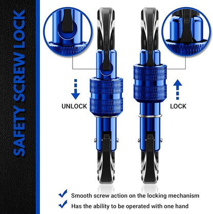 12kN (2697 lbs) Heavy Duty, Locking, Auto Locking, Wiregate Carabiner Clips, for Securing Pets, Outdoor, Camping, Hiking, Hammock, Dog Leash Harness, Keychains