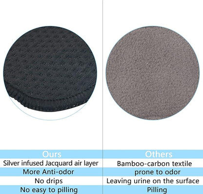 2PCS Pee Cloth Silver Infused for Women Hiking, Pee Rag for Female Peeing Outdoor,Camping Reusable Toilet Paper,Hygienic Urination Solution for Travel