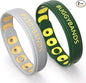 Mosquito Repellent Bracelets, 2 Pack Silicone Mosquito Repellent Wristbands, DEET-Free Insect & Bug Repellent Wrist Bands for Adults and Kids Indoor Outdoor Use (Dark Green&Gray)