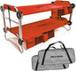 Disc-O-Bed Youth Double Cot Kid-O-Bunk, Modular for Bunk Beds, Dual Cots, or Bench with 2 Carry Bags for Portable Transport