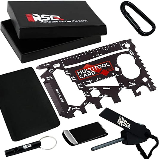 37-in-1 Credit Card Multitool Black Set Men's Gifts for Birthday. Wallet Credit Card Size Multi Tool Gift. Wallet Tool Card All Purpose Tool Gifts for Dad. Cool Tool Gifts For Men Who Want Nothing