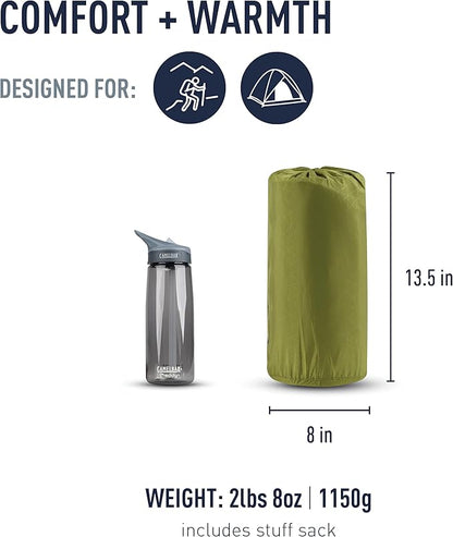 Sea to Summit Camp Self-Inflating Foam Sleeping Mat for Camping and Backpacking, Rectangular - Regular (72 x 25 x 1.5 inches)