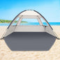 COMMOUDS Beach Tent Sun Shade for 3/4-5/6-7/8-10 Person, UPF 50+ Beach Sun Shelter Canopy Tent, Lightweight, Easy Set Up and Carry