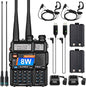 2 Pack BaoFeng UV-5R 8 Watt Ham Radio Handheld BaoFeng Radio with USB Charging Dual Band Ham Radio BaoFeng Walkie Talkie