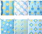 6 Pcs Dinkball Towels for Women Men Tennis Towel in Fashionable Prints 17 x 15 Inches Towel with Clip Dinkball Lover Gift Accessories