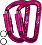 12kN (2697 lbs) Heavy Duty, Locking, Auto Locking, Wiregate Carabiner Clips, for Securing Pets, Outdoor, Camping, Hiking, Hammock, Dog Leash Harness, Keychains