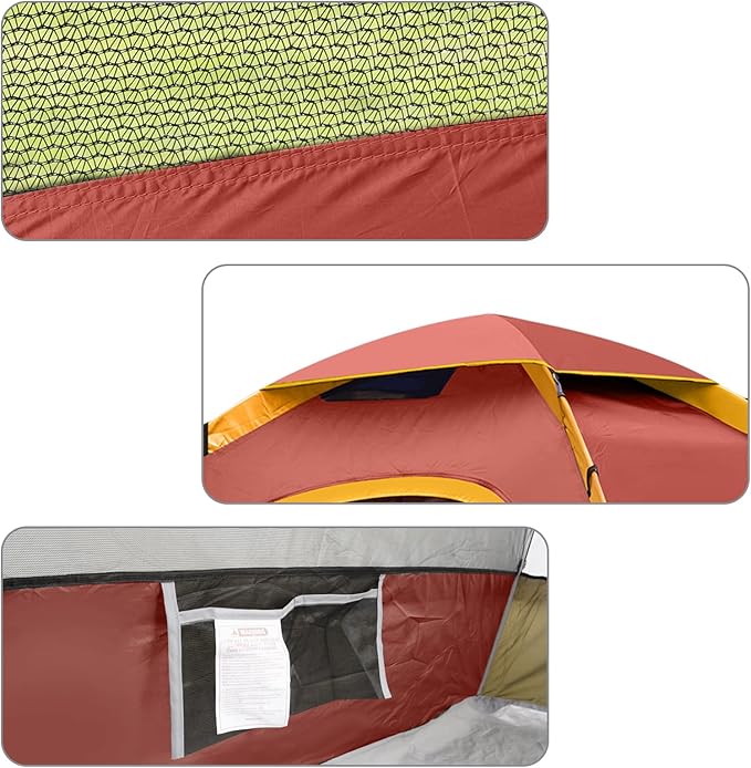 UNP Camping Tent 2/3/4/6 Person Dome Tent, Easy to Set Up for Camping, Lightweight Camping Tent, Portable Camping Tent for Outdoor and Backpacking Beaches