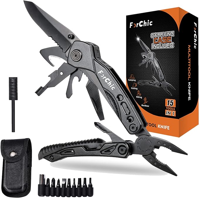 15 in 1 Multitool Pliers, Father's Day Gifts for Him, Christmas Birthday Gifts for Men, Dad Gifts from Daughter Son, Mens Gifts for Dad, Husband, Boyfriend, Grandpa