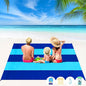 BYDOLL Beach Blanket Waterproof Sandproof 78''×81'' 1-7 Adults Oversized Lightweight Large Picnic Mat Waterproof Sandproof Blanket for Beach