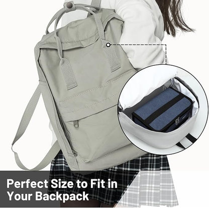 MIER Portable Thermal Insulated Cooler Bag Mini Lunch Bag for Kids, Bluesteel