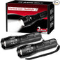 2 Pack Tactical Flashlights Torch, Military Grade 5 Modes 3000 High Lumens Led Waterproof Handheld Flashlight for Camping Biking Hiking Outdoor Home Emergency