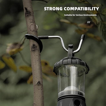 Camping Lantern Hook 3 Pcs Outdoor Tent Light Lamp Hanger Multi-Purpose Camping S Shape Lamp Hanger Versatile Light Pole Hooks Stainless Steel Non-Slip Water Bottle Cup Holder for Fishing Hunting