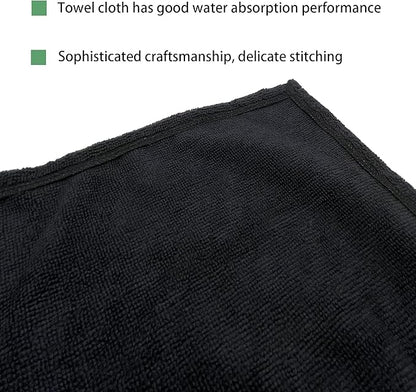III HHONS Towel Hoodie Poncho Adult Outdoor Beach Towel Hoodie Black Coverup Robe Large Hooded Towels for Adult