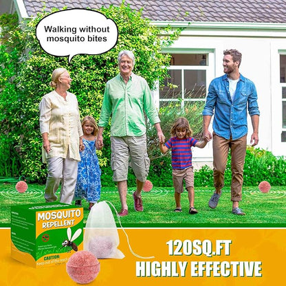 12Pack Mosquito Repellent for Indoor Outdoor, Natural Mosquito Repellent for Yard, Fly Mosquito Control for Room, Mosquito Deterrent for Backyard, Travel, Camping, Human Safe