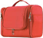 Buruis Large Capacity Toiletry Bag for Women and Men, Hanging Toiletry Organizer Cosmetics Makeup Bag, Water-resistant Dopp Kit Shaving Bags for Full Sized Toiletries, Travel Essentials (Orange)