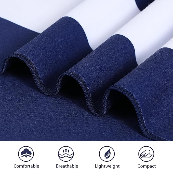 2 Packs Microfiber Oversized Lightweight Thin Beach Towel Sandproof Compact Quick Dry Clearance Towels Extra Large Sand Free Pool Travel Beach Essentials Accessories Women Adult Gift Pink Navy Blue