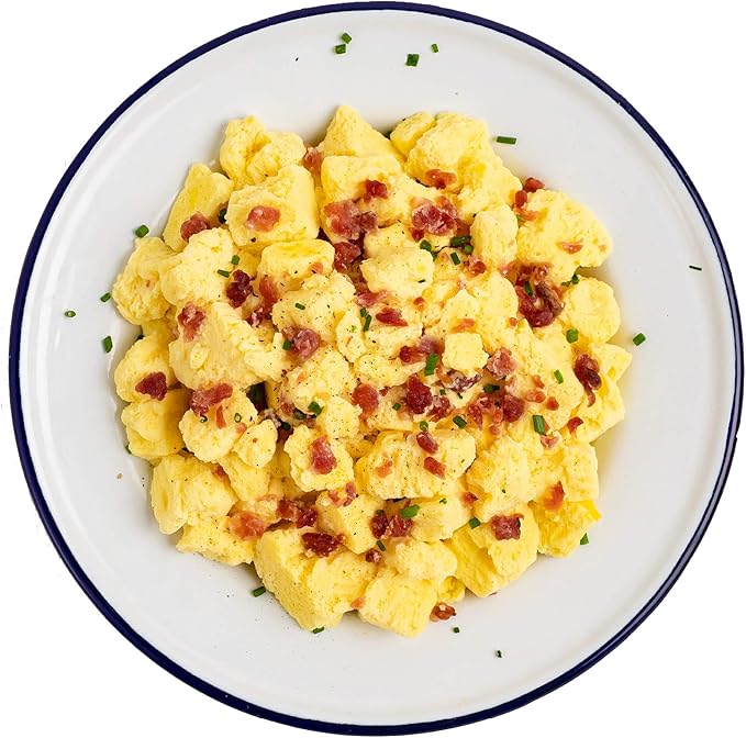 Mountain House Scrambled Eggs with Bacon | Freeze Dried Backpacking & Camping Food | Single Serving | Gluten-Free