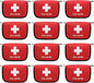 Faylapa 12Pcs Mini Empty First Aid Bag, 5.5x3.5x1.5 inches Travel Pouch Bag for Travel, Car, Home, Office, Camping, Outdoor (Bag Only)