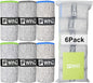 6 Pack Microfiber Gym Towels for Working Out，Fast Drying Workout Accessories Sweat Towels for Gym Gear,Gym Towels for Men & Women,Sports Exercise Fitness Gear Tennis Towels for Body Hot Yoga