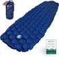 ECOTEK Outdoors Hybern8 Ultralight Inflatable Sleeping Pad with Contoured FlexCell Honeycomb Design - Easy to Inflate, Comfortable, Lightweight, Durable, and Hammock Approved [Ocean Blue]
