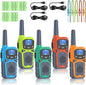 5 Walkie Talkies for Adults Long Range-WokTok Rechargeable Portable 2 Way Radios,Hiking Accessories Camping Gear Toys for Kids,with SOS Siren,NOAA Weather Alert,VOX,Easy to Use Camping Hiking