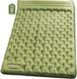 Double Sleeping Pad for Camping - 6" Ultra-Thick Camping Mattress with Pillow, Built-in Foot Pump, Compact 2-Person Portable Camping Mat for Backpacking, Hiking, Car Traveling, Beach, Tent