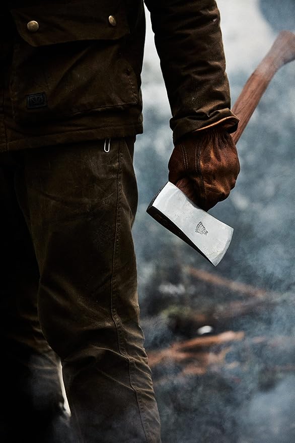 1844 Helko Werk Germany Classic Journeyman Pack Axe - Made in Germany Lightweight and Compact Backpacking Axe and Bushcraft Axe for camping - Head 1.5 lbs, Handle 20 in. (Journeyman) #11441