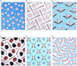 6 Pcs Soft Baseball Towel 15 x 17 Inch Absorbent Fast Drying Baseball Towel Baseball Gift for Women Funny Hand Towel with Clip for Women Men Sports Player Fitness Baseball Accessories