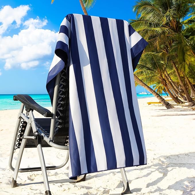 2 Packs Microfiber Oversized Lightweight Thin Beach Towel Sandproof Compact Quick Dry Clearance Towels Extra Large Sand Free Pool Travel Beach Essentials Accessories Women Adult Gift Pink Navy Blue