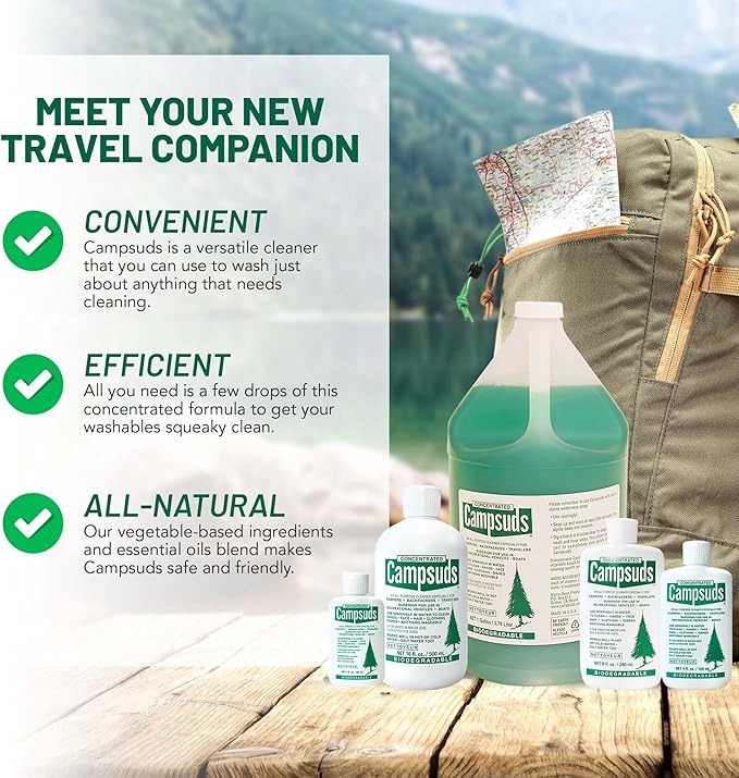 Outdoor Soap - Environmentally Conscious Camping Soap - Hiking & Camping Supplies - Camp Soap, Backpacking Soap, Travel Soap - Must Have Camp Wash Soap for Camping