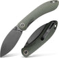 Vosteed EDC Knife, 3.26" Lightweight Folding Pocket Knife with Clip for Men and Women, Modern Shilin Cutter with Nitro-V Steel Blade, Micarta Handle for Camping, Hiking -Nightshade Series