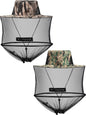 2 Pieces Mosquito Head Mesh Mosquito Cap Net Hat Face Cover with Zipper Foldable Fly Protection Netting Hat for Fishing Hiking Gardening