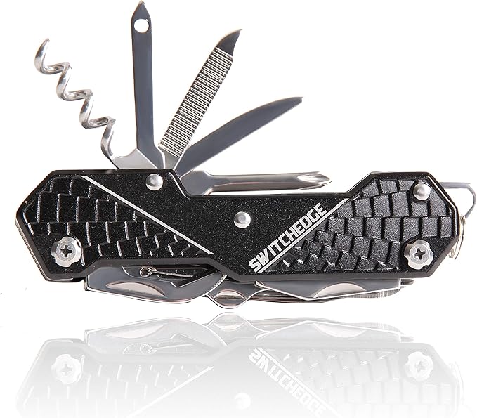 14 Tools in One Black Pocket Knife