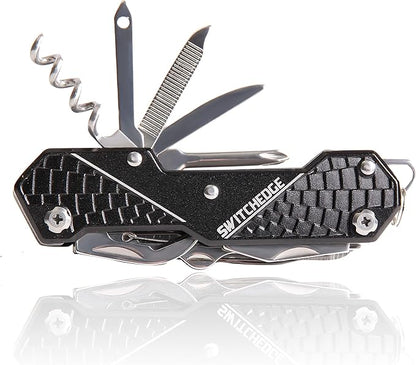 14 Tools in One Black Pocket Knife