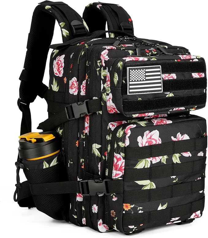45L Military Tactical Backpack Hiking Backpacks Tactical Gear Camo Back Pack Army Molle Bag Rucksack Fitness Daypack