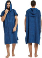 III HHONS Beach Towel Hoodie Poncho Robe Towels Navy Hooded Swim Cover Surf Accessories Surf Clothes for Men/Women
